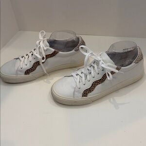 Madewell Sidewalk Size‎ 9.5 Low-Top Sneakers spotted calf hair Spot Dot" *FLAW*